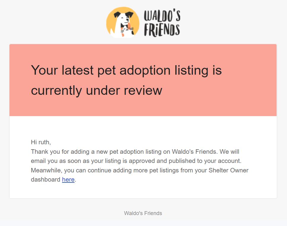 pet listing under review